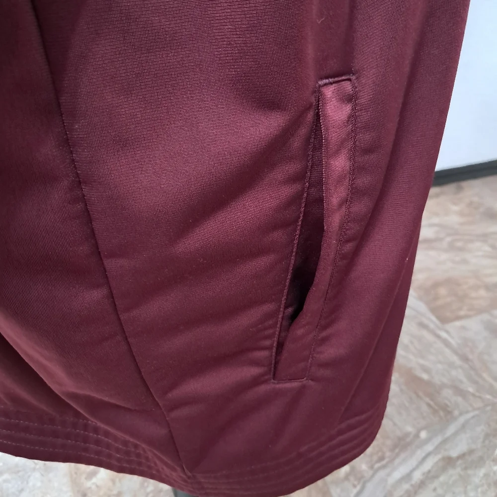 Puma TMC Nipsey Hussle T7 Full Zip Track Jacket Men’s Burgundy Gray Athleisure